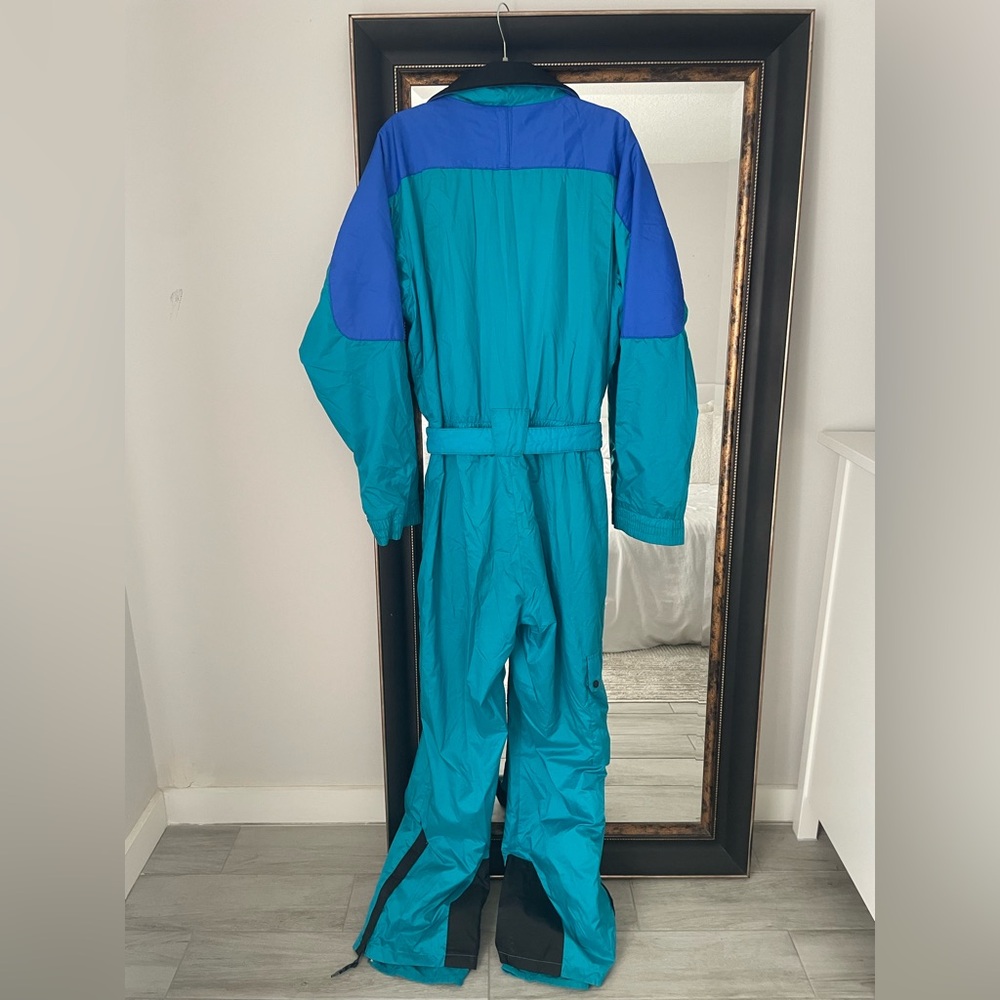 MOUNTAIN GOAT Men's Teal, Blue & Black Insulated Ski Suit Jacket - Picture 7 of 7